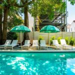 Sink into a poolside lounger