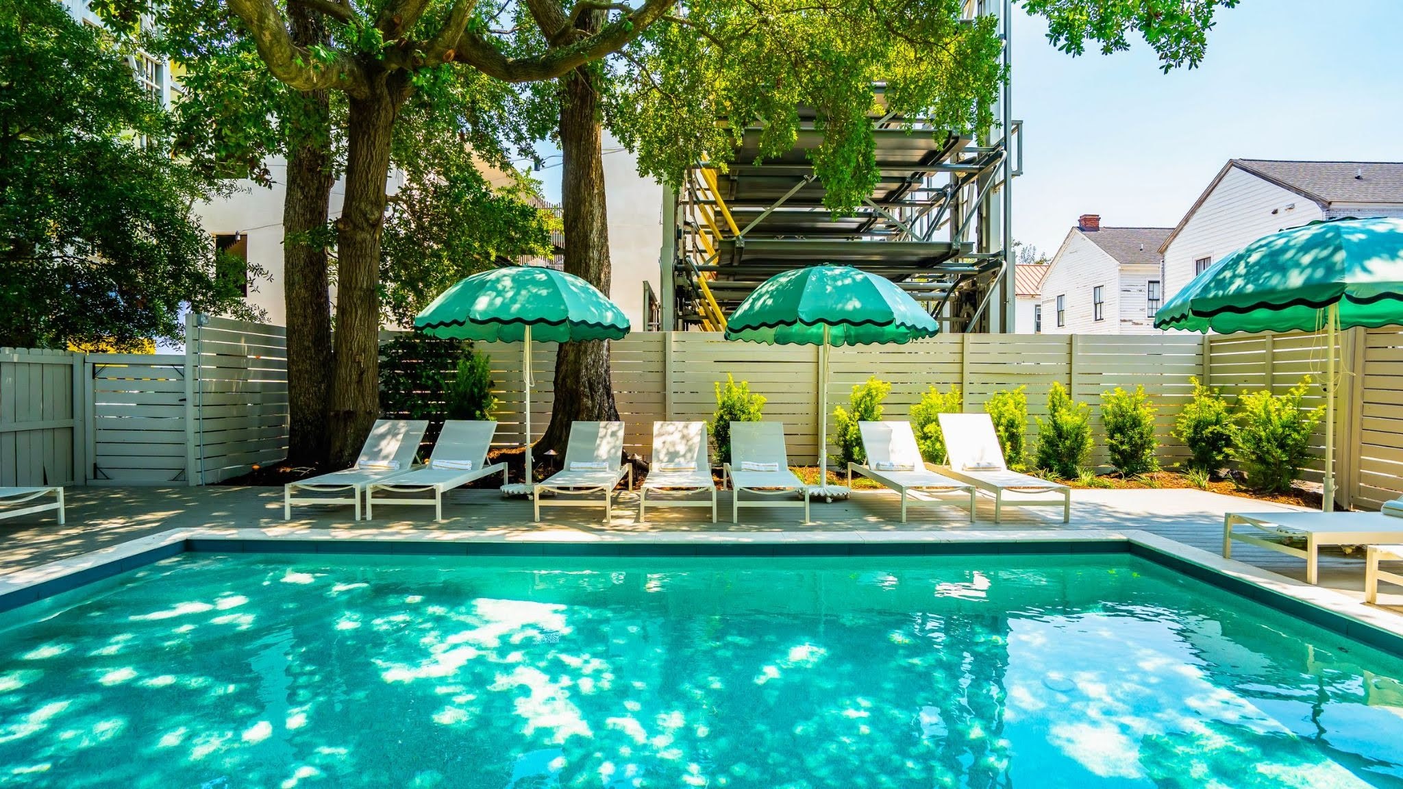 Sink into a poolside lounger